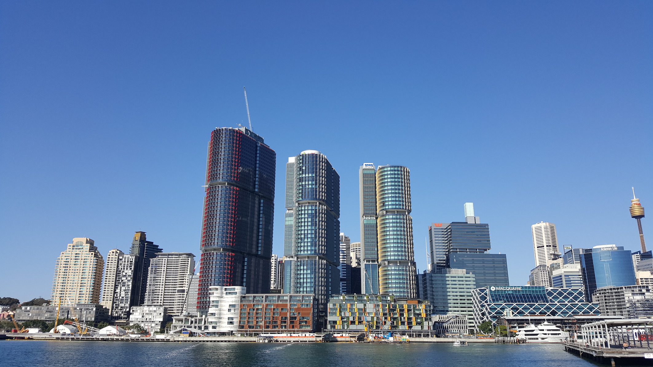 View across Sydney's city skyline from Pyrmont